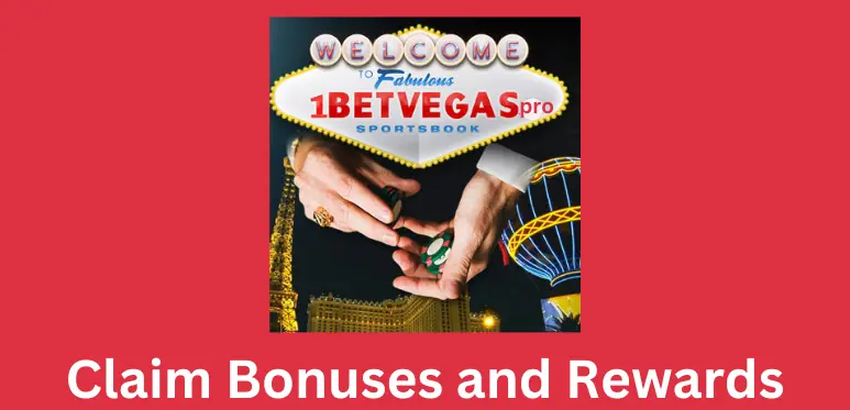 Daily bonuses and rewards displayed on the 1BetVegas app dashboard.